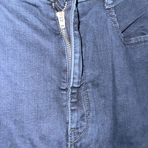 Anthro x Pilcro 32 Navy Dark Wash Stretch Straight Jeans - Picture 5 of 12